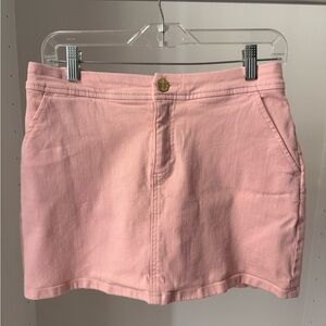 Lilly Pulitzer Pink Skort with Gold Accents